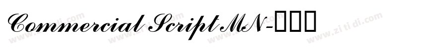 Commercial Script MN字体转换